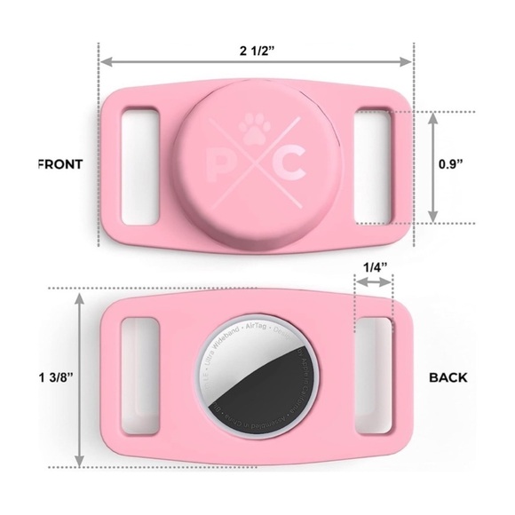 Protective Airtag Case for Dog Collar, Loop for Pet Tracker Apple iPhone - Picture 2 of 3